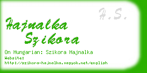 hajnalka szikora business card